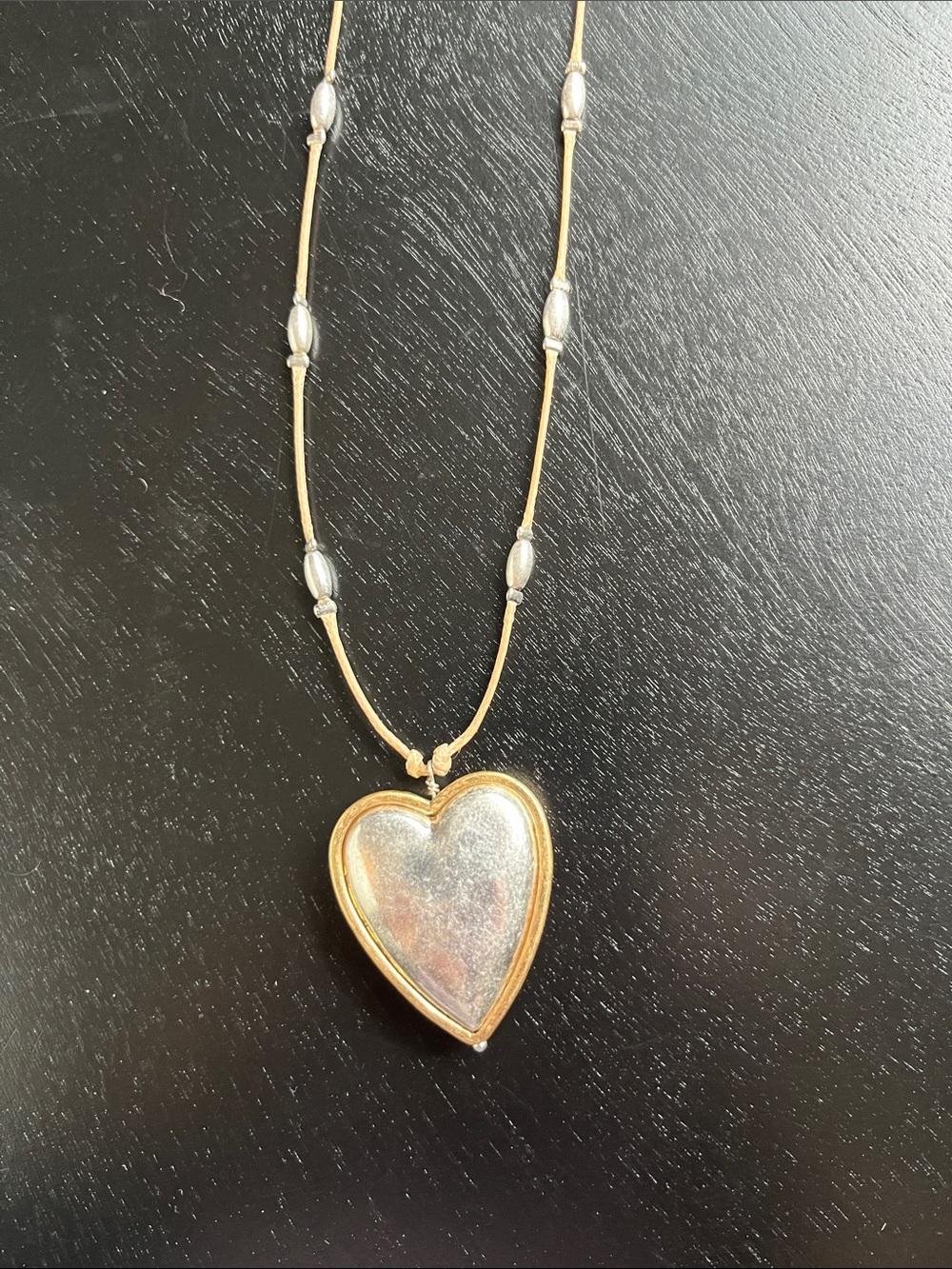 J Jill reversible and Adjustable Heart Pendant Necklace - Picture 4 of 5